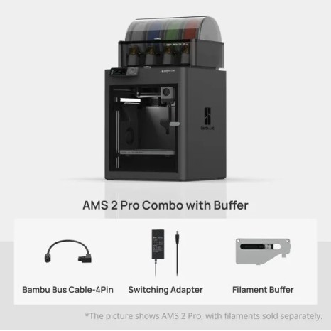 Bambu Lab P1S Combo | Impresora 3D Multicolor Rápida